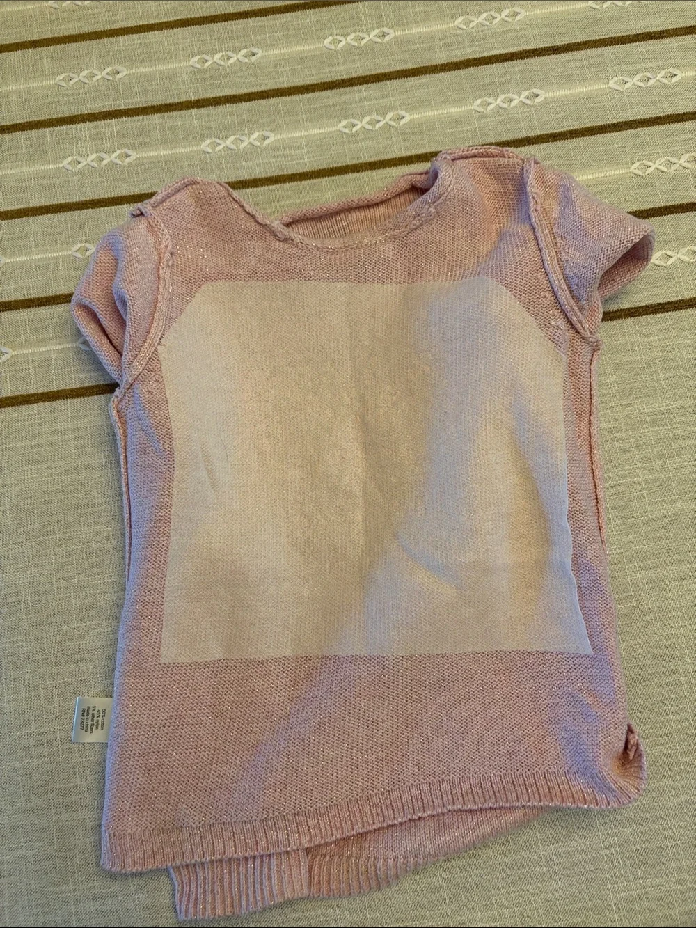 Pink Knit Sweater with Gold Sequin Butterfly and Matching Jeggings
